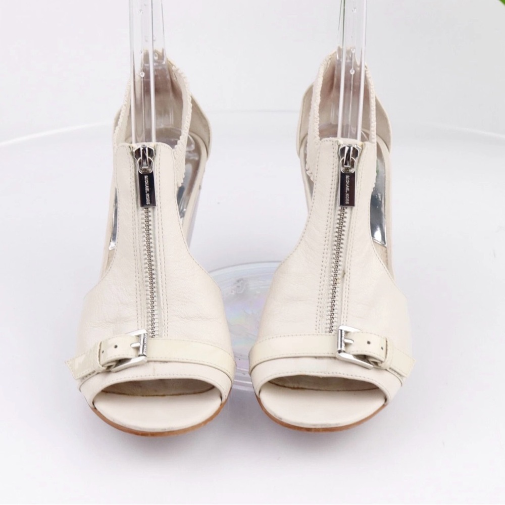 Michael Kors  Cream Peep-Toe Women's Shoe - Picture 3 of 4